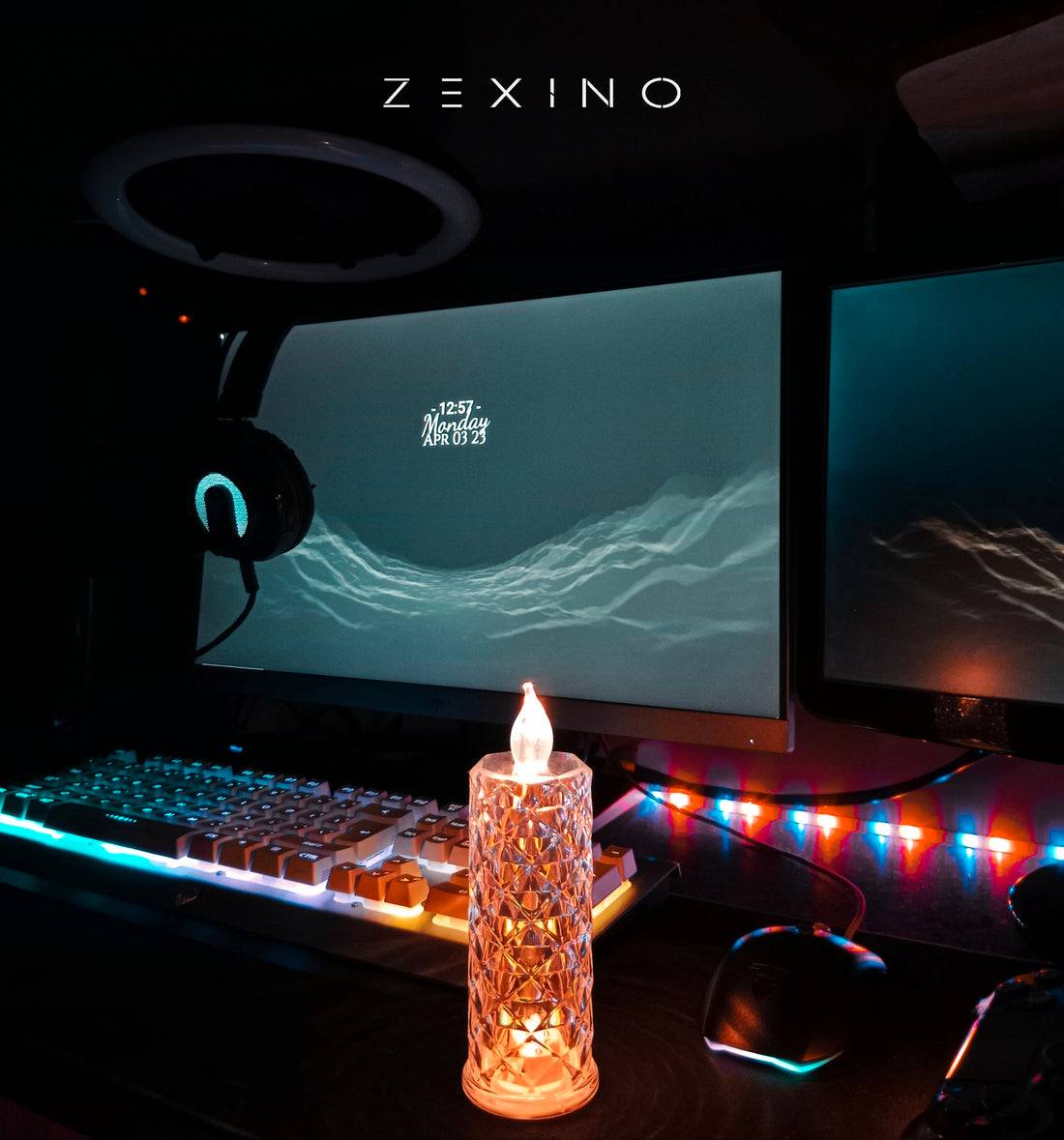 Crystal Candle Lamp