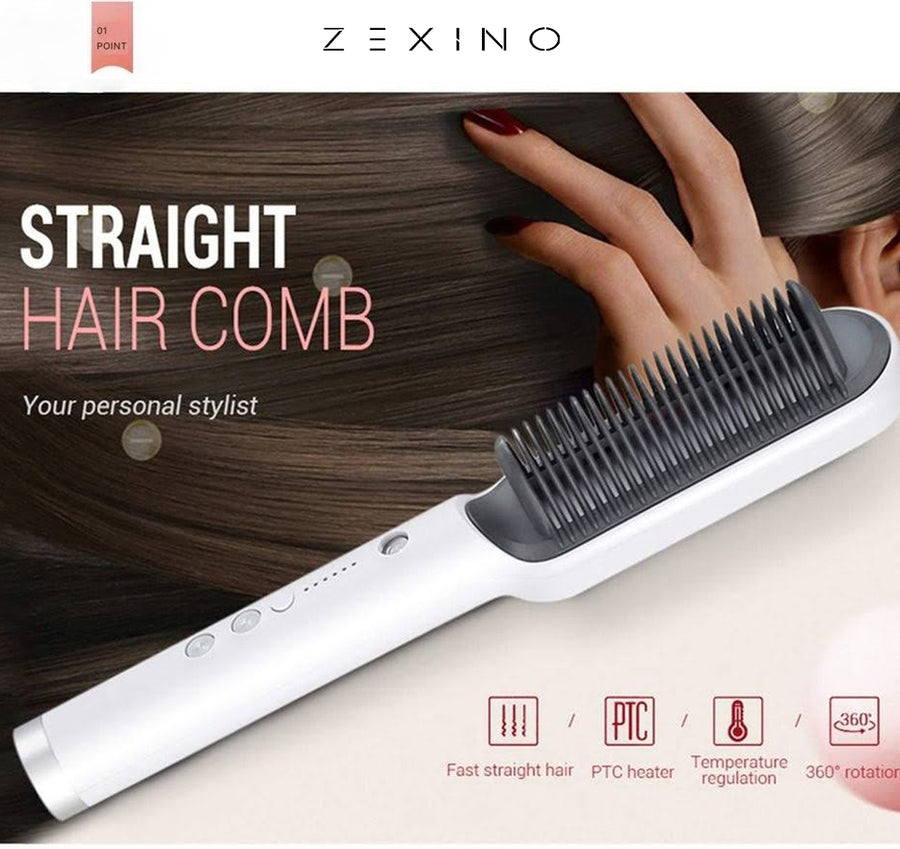 Portable Hair Straightener Brush